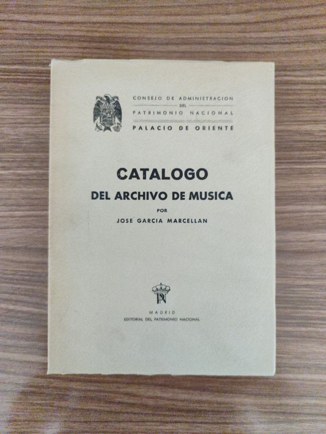 García Marcellán: Catálogo del Archivo de Música