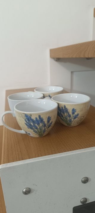 4 Tazzine Caffè Parigi - Porcellana
