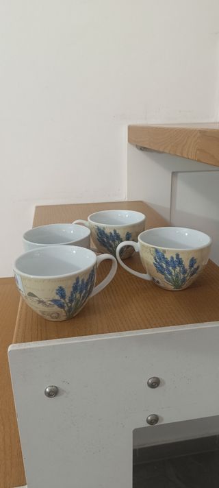 4 Tazzine Caffè Parigi - Porcellana