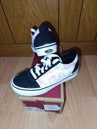 Vans niña - zapatillas rosa y negras