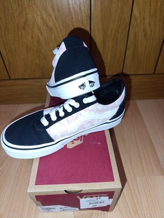 Vans niña - zapatillas rosa y negras