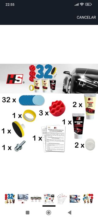 Kit para pulir faros