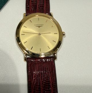 Longines Orologio Oro - Cinturino Marrone