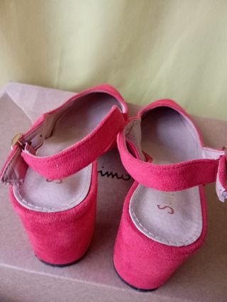 Zapatos rojos mujer tacón bajo