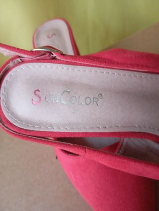 Zapatos rojos mujer tacón bajo