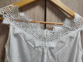 Blusa blanca encaje