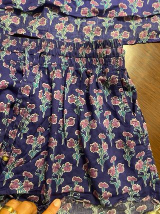 Pijama corto estampado floral M/L