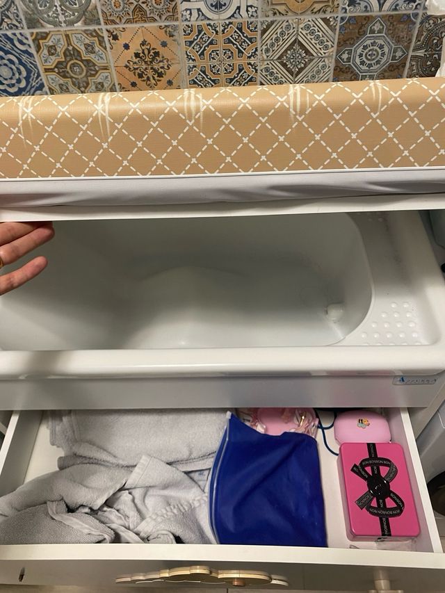 Fasciatoio per cambio e bagnetto