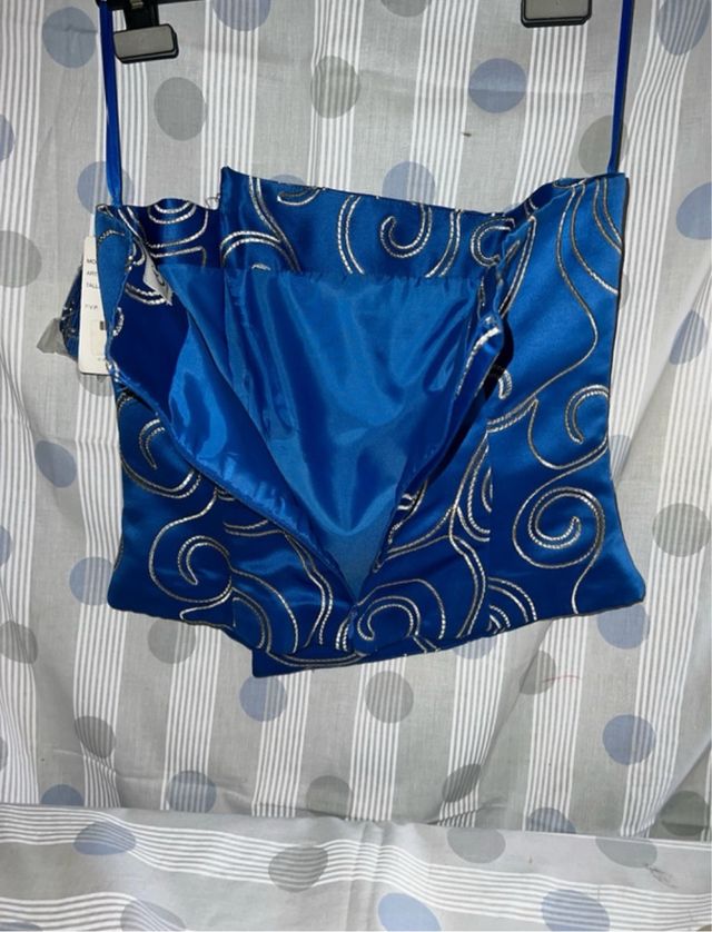 Top blu e argento - taglia M