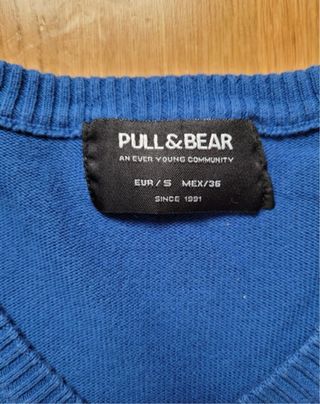 Jersey PULL&BEAR azul talla S