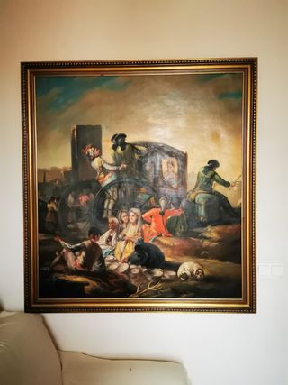 Cuadro al óleo antiguo