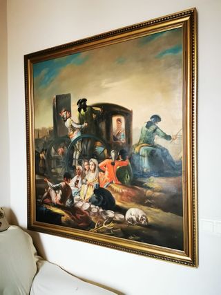 Cuadro al óleo antiguo