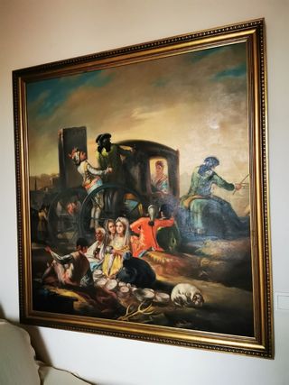 Cuadro al óleo antiguo