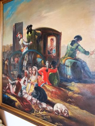 Cuadro al óleo antiguo