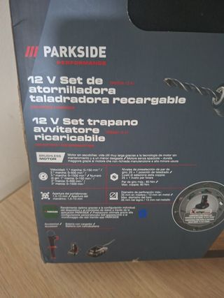 Taladro atornillador Parkside 12V