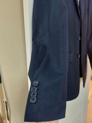 Traje azul marino hombre + corbata Talla S-M