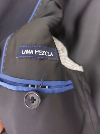 Traje azul marino hombre + corbata Talla S-M