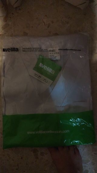 Uniforme camiseta trabajo Velilla blanca talla M