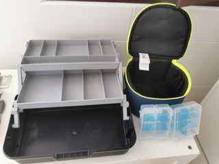  Maletín pesca, organizadores y portacarretes 