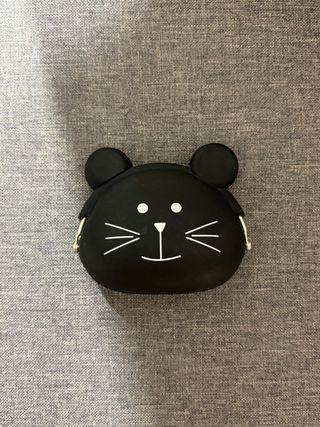Monedero silicona gato negro