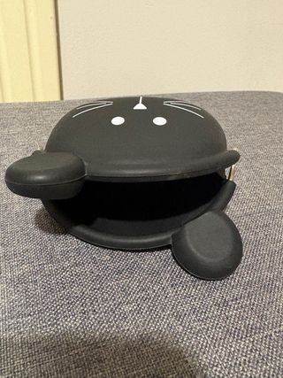 Monedero silicona gato negro