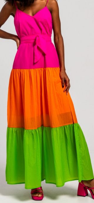 Vestido Lolina tricolor