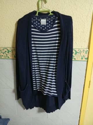 Conjunto Zara Basic: camiseta + chaqueta