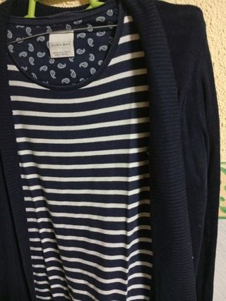 Conjunto Zara Basic: camiseta + chaqueta