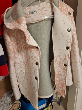 Chaqueta Neopreno Rosa-Blanco