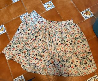 Falda floral - Corta - Multicolor
