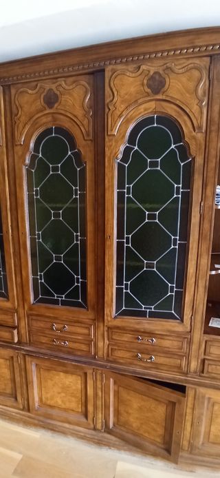 URGENTE! Mueble librero antiguo madera maciza