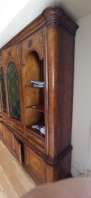 URGENTE! Mueble librero antiguo madera maciza