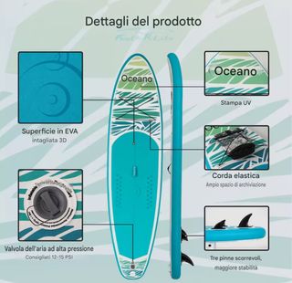 Tavola SUP Gonfiabile Paddle Board 350x84x15 Surf
