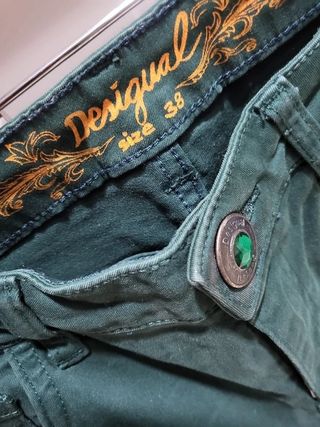 Pantalones Desigual Talla 38 - Verde