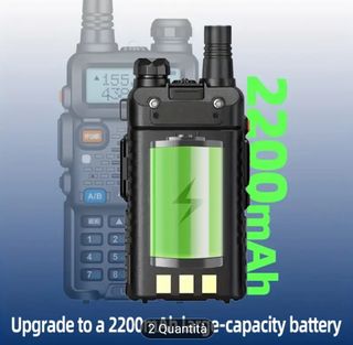 2X Radio Baofeng UV-5R Dual Band Nuove + Accessori