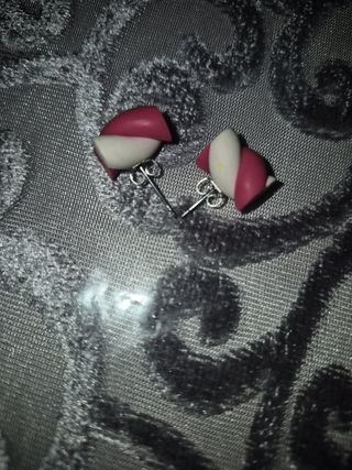 Pendientes chulos niña - Rosa y Rojo