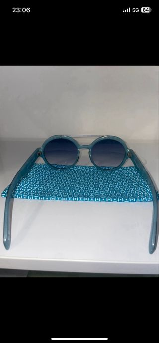 Occhiali da sole blu & argento