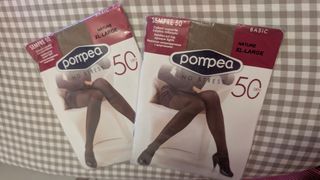 2 Collant Pompea Basic XL - Nuovi