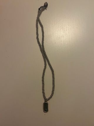 Collar Uno de 50 Plata Esmeralda