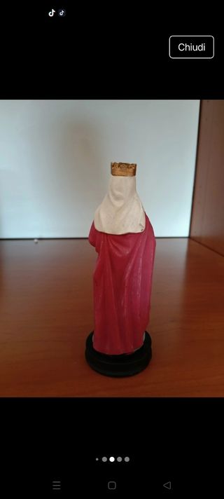 Statua Santa Elisabetta d'Ungheria- Porcellana