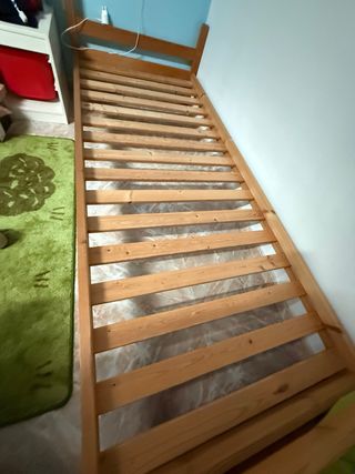 Cama madera niños - 1ud + 1 colchón