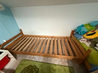 Cama madera niños - 1ud + 1 colchón