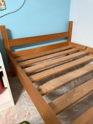 Cama madera niños - 1ud + 1 colchón