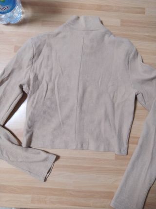 Maglia beige maniche lunghe