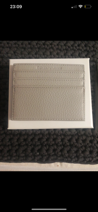 Tarjetero Emporio Armani Gris y negro