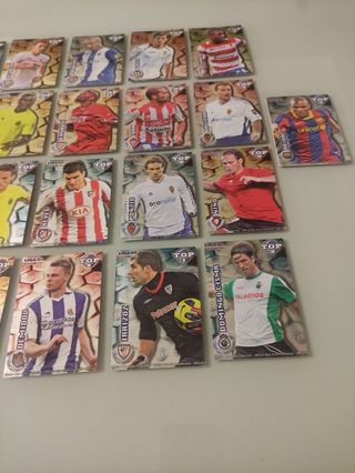 25 Cromos Liga TOP 10 - ¡Buen estado!
