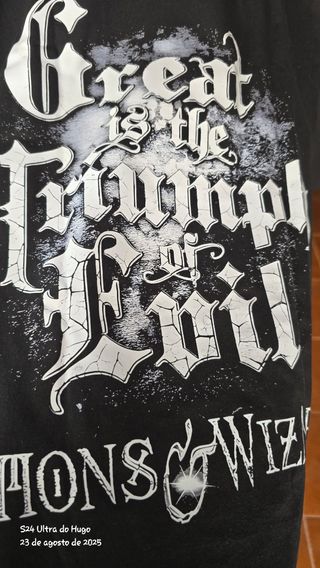 T-shirt Demons & Wizards XL - Preta