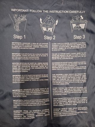 Cuna viaje Brevi - Plegable
