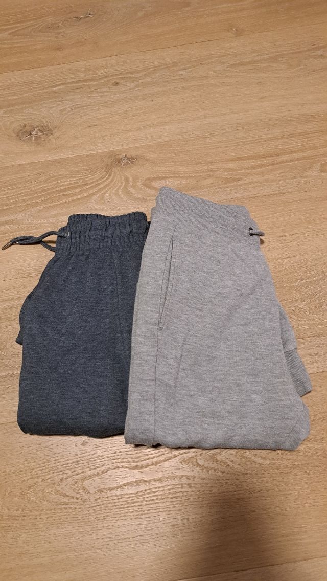 Pack 2 pantalones chándal gris y azul