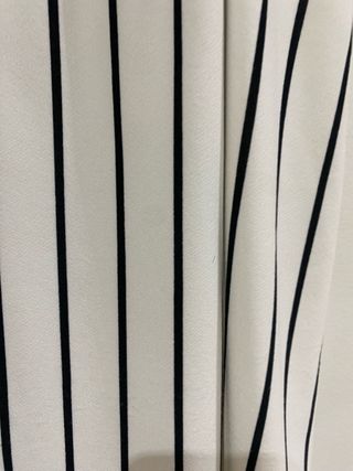 Vestido rayas blanco-negro XS-S.
